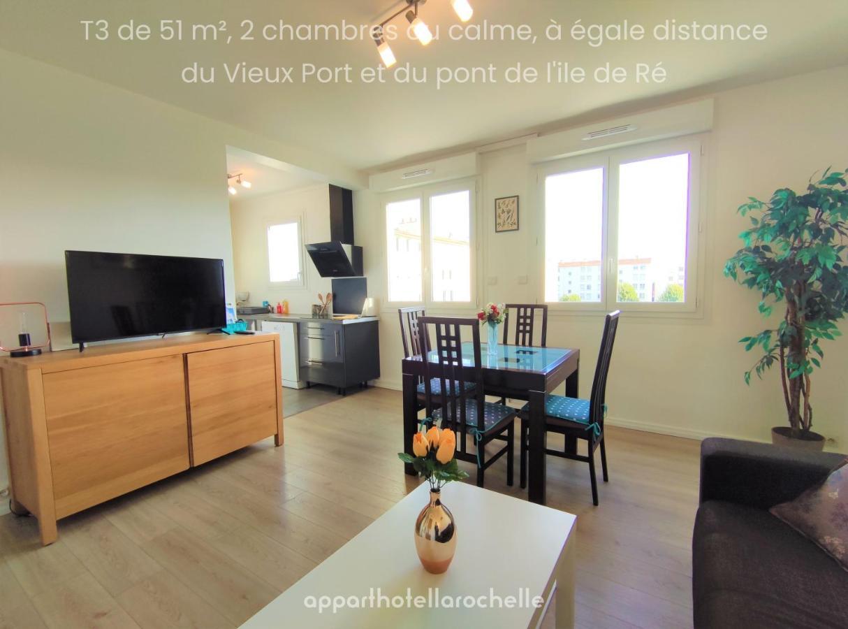 5 appartements indépendants situés à mi-chemin entre le Vieux Port et le Pont de l île de Ré La Rochelle  Extérieur photo